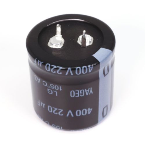 220 uF 400V 105°C ±20% Radial d=30x30mm SNAP-IN - YAGEO (TEAPO) - LG400M0220BPF-3030