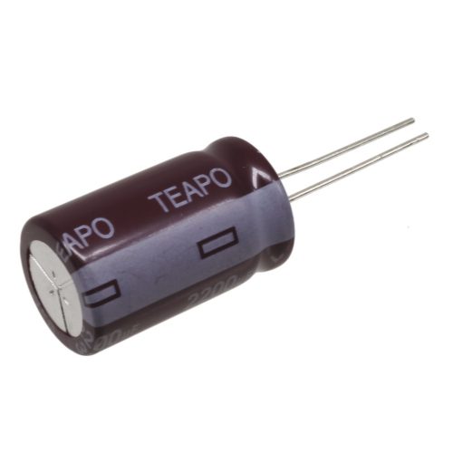 2200 uF 35V 105°C ±20% Radial d=16x25mm - TEAPO - KSE228M035S1ABM25K