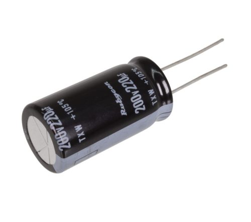 200TXW220MEFC16X30 - 220uF 200V ±20% radial d=16x30mm elektrolit kondenzátor - RUBYCON
