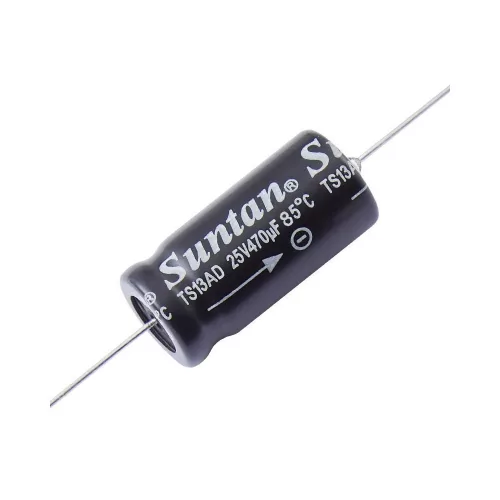 TS13AE1E102MSB000R - 1000uF 25V d=13x22mm ±20% axiális elektrolit kondenzátor - SUNTAN