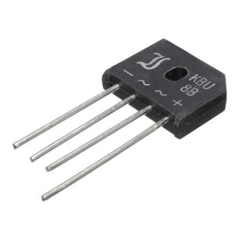 KBU4J - Un=420V, Urrm=600V 4/2.8A -WW+ diódahíd - DIOTEC