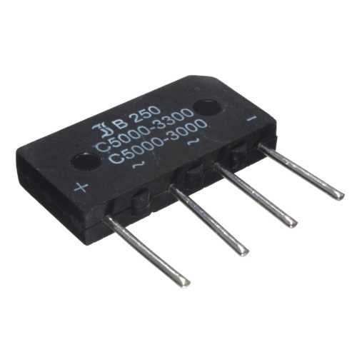 B380C5000-3300A - Un=380V, Urrm=800V 5/3.3A +WW- diódahíd - DIOTEC