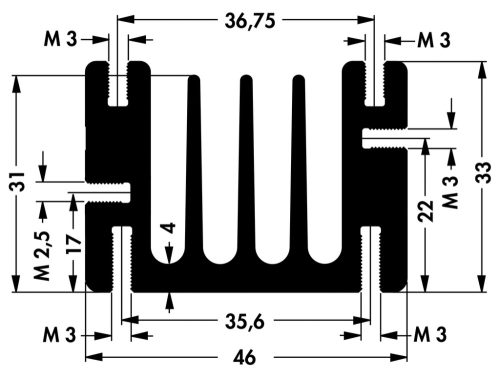 SK 68-75 - FISCHER ELEKTRONIK - SK6875SA