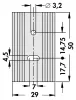 SK0950SATO220 - 29mm széles méret:50x29x11.5mm 9,8K/W hűtőborda - FISCHER ELEKTRONIK