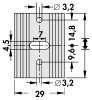 SK0937,5SAK - 29mm széles méret:37.5x29x11.5mm 15K/W, 2-furatos hűtőborda - FISCHER ELEKTRONIK