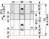 SK6537,5SA1xM3 - 54mm széles méret:37,5x54x22.5mm 3.6K/W hűtőborda - FISCHER ELEKTRONIK