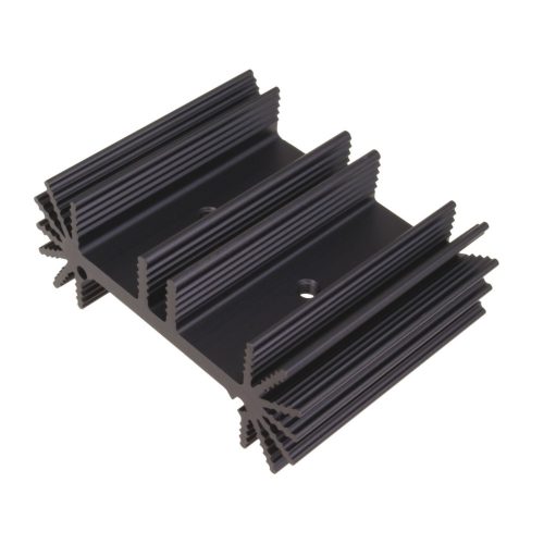 SK45937,5S2xTO220 - 50mm széles méret:37,5x50x20mm 6.3K/W 2x M3 Furattal hűtőborda - FISCHER ELEKTRONIK