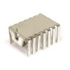 FK243MI247H - 20mm széles méret:27x20x13mm 18,7K/W ónozott Lábak csipeszes, fekvő hűtőborda - FISCHER ELEKTRONIK
