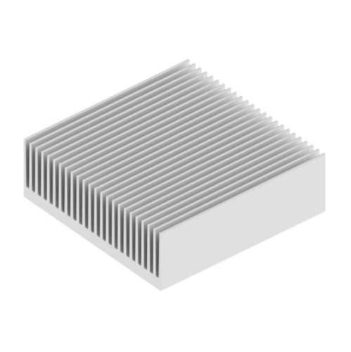 SK59475AL - 75mm széles méret:75x75x25mm hűtőborda - FISCHER ELEKTRONIK