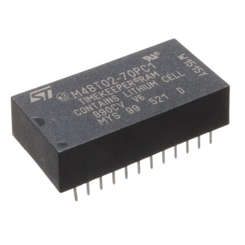 M48T02-70PC1 - Elemes SRAM 0-POWER 2KX8-bit Non-volatile SRAM+RTC DIP24+elem - STMICROELECTRONICS