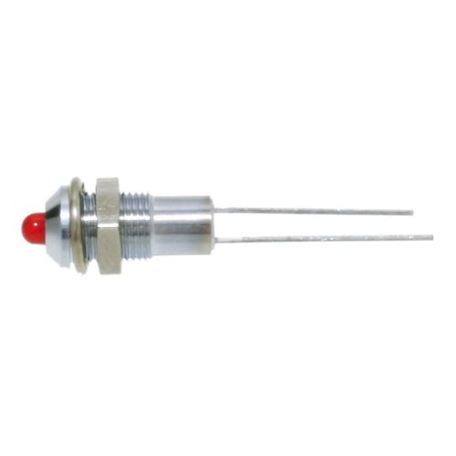 SMQS 060 3mm fémházas piros domború - SIGNAL CONSTRUCT - SMQS060
