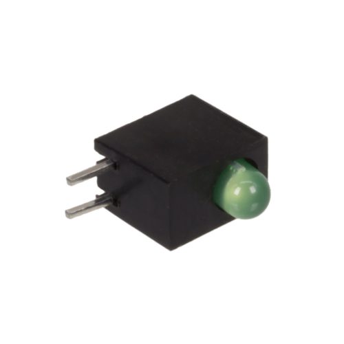 H30C-1GD - zöld LED d=3mm LED házban 90° - LUCKY LIGHT