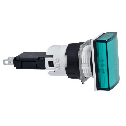 XB6DV3BB - zöld LED Izzó ipari DC/AC 24V D=16mm szerelhető téglalap - SCHNEIDER ELECTRIC