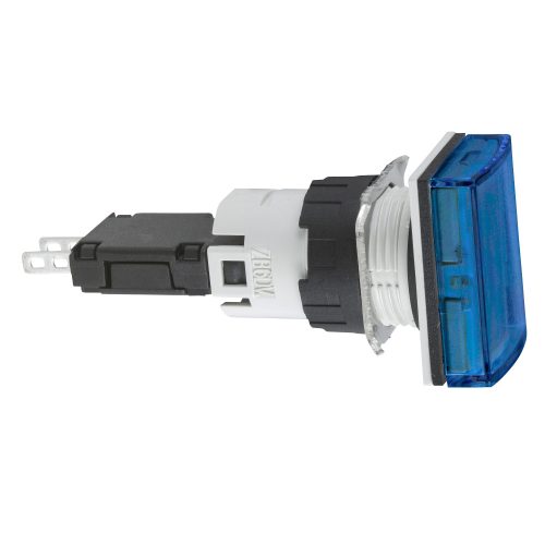 XB6DV6BB - kék LED Izzó ipari DC/AC 24V D=16mm szerelhető téglalap - SCHNEIDER ELECTRIC