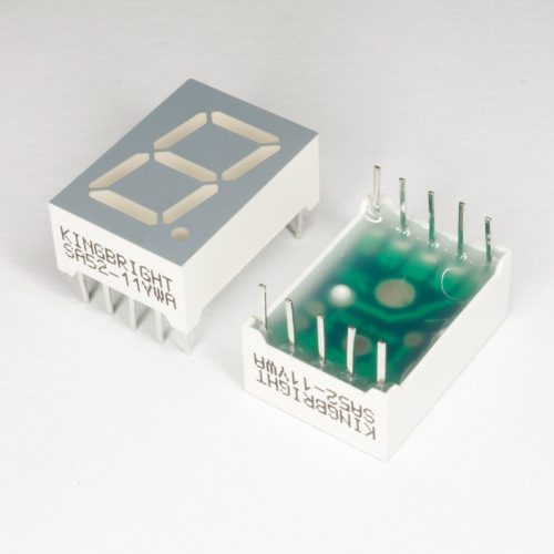 SA52-11YWA - sárga 13mm közös anód 7-szegmens kijelző - KINGBRIGHT