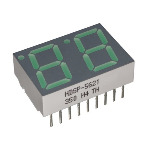HDSP 5621 2x14.2mm anód zöld 2-digit - AGILENT - HDSP-5621