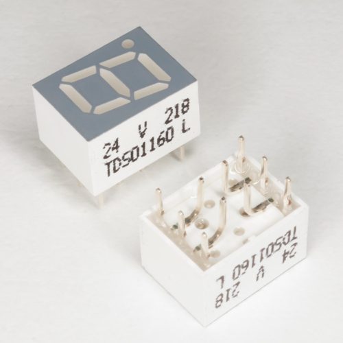 TDSO1160 - világos piros 7mm közös katód 7-szegmens kijelző - VISHAY