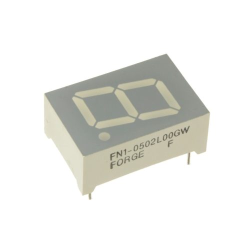 FN1-0502L00GW - piros 12.7mm Iv=25mcd közös anód 7-szegmens kijelző - FORGE EUROPE