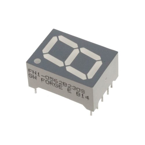 FN1-0562B230SGW - kék 14.2mm Iv=20mcd közös anód 7-szegmens kijelző - FORGE EUROPE