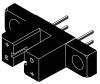 TCST2300 - rés=3,1mm CTR=1.25% If=20mA felcsavarozható rés optocsatoló - VISHAY