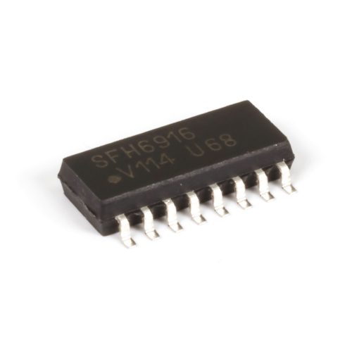 SFH6916 - SMD 3.75 kV 4xKimenet:TranzisztorIf=50mA CTR=>300% SOP16 optocsatoló - VISHAY