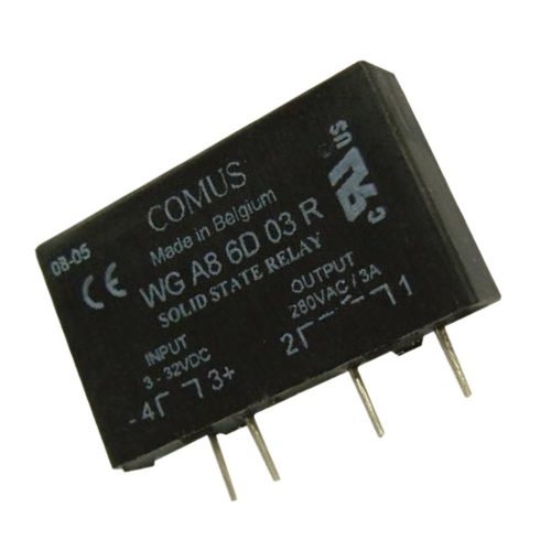 WGA8-6D03R - szilárdtest-jelfogó, 280VAC/3A Triak-kimenet álló - COMUS