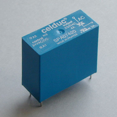 SPA07420 - szilárdtest-jelfogó, 230Vac / 4A bemenet: 12-30Vdc / 15-30Vac - CELDUC
