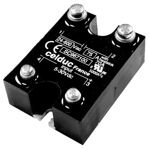 SC741110 - szilárdtest-jelfogó, 280Vac / 12A Triak-kimenet 3-30Vdc bemenet - CELDUC