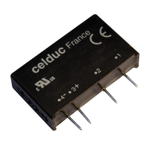 SKA11440 - szilárdtest-jelfogó, 12-460Vac / 4A Triak-kimenet, Jelző LED, 3-10Vdc bemenet, ZC - CELDUC