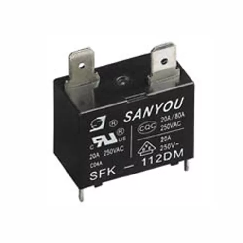 SFK-112DM - jelfogó 12V 160Ohm 250V/25A 1 áramkör álló, sarus - SANYOU RELAY