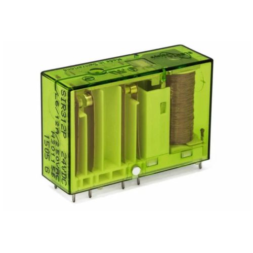 SIR222P12VDC - jelfogó 24V 190Ohm 250VAC/12A 2 áramkör álló - ELESTA