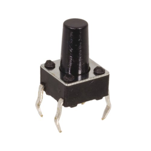 KSM0614B - 1 áramkör nyomógomb NYÁK-ba, záró H=9.5mm - HOKURIKU