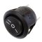   R13-112D-02 - kerek 20,2mm billenő kapcsoló (1-0-2) 6A/250V fekete - SHIN CHIN