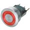   1241.6634.1121000 - vandálbiztos nyomógomb M22/D=25mm, 250VAC/3A piros gyűrű megvilágítás=24VDC - SCHURTER