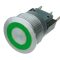  1241.6634.1122000 - vandálbiztos nyomógomb M22/D=25mm, 250VAC/3A zöld gyűrű megvilágítás=24VDC - SCHURTER