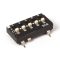   DTS-105-EZ - DIP-kapcsoló, SMD Tri-state 5 áramkör fekete RM=2.54mm - E-TEC
