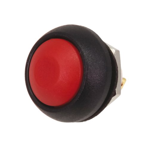 ISR3SAD600 - piros nyomógomb 2A/125Vac, 0.1A/48Vdc, csavaros IP67 - APEM
