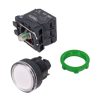 XB5AW31B5 - nyomógomb LED Izzóval, ipari, DC/AC 24V, D=22mm, szerelhető, fehér - SCHNEIDER ELECTRIC