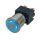 1241.6824.1124000 - vandálbiztos nyomógomb M19/D=22mm, 250VAC/12A kék gyűrű megvilágítás=24VDC - SCHURTER