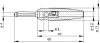 BUELA 20K-Rot Banane Stecker - HIRSCHMANN - BUELA20KRED(930726101)