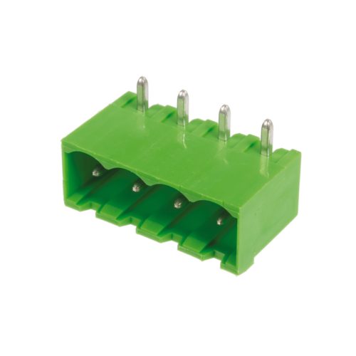 STLZ950/4G-5.08-H-GREEN - 90° sorkapocs 4-pólusú NYÁK-os dugó RM2 (5.08mm) ARKZ 950/4-típushoz - PTR MESSTECHNIK