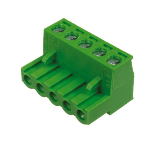 AKZ950/5-5.08-GREEN - sorkapocs 5-pólusú lengő aljzat RM2 (5.08mm) STLZ 9../5-típushoz - PTR MESSTECHNIK