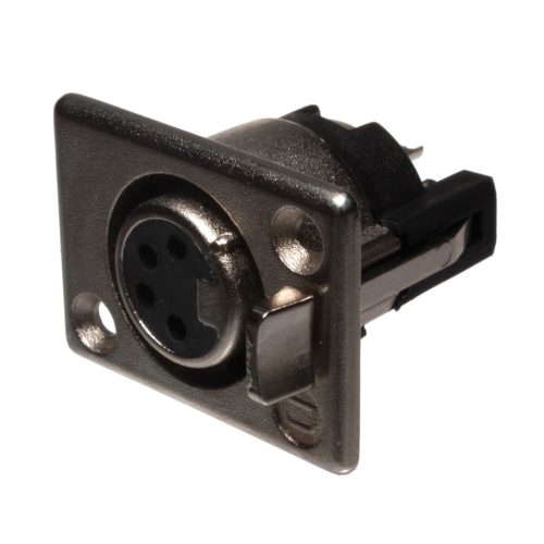 XLR 4-polig Steckdose Montierbar - DELTRON - 702-0400