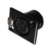 XLR 4-polig Steckdose Schwarz - NEUTRIK - NC4FP-B-1