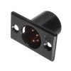 XLR 4-polig Stecker Schwarz - NEUTRIK - NC4MP-B