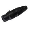 XLR 4-polig Steckdose Schwarz - NEUTRIK - NC4FX-B