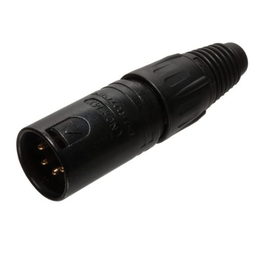 XLR 4-polig Stecker Schwarz - NEUTRIK - NC4MX-B