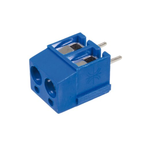 305-021-12-00 - 2-pólusú NYÁK-os sorkapocs RM=5mm kék, 12.5mm magas - KARSON