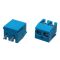   340-021-12-00 - 2-pólusú NYÁK-os sorkapocs RM=3.81mm kék, 8.5mm magas - KARSON