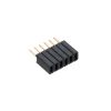 BL1-006-S460-55/1 - 6-pólusú tüskesor aljzat, RM=1.27mm, egysoros, NYÁK-ba - E-TEC